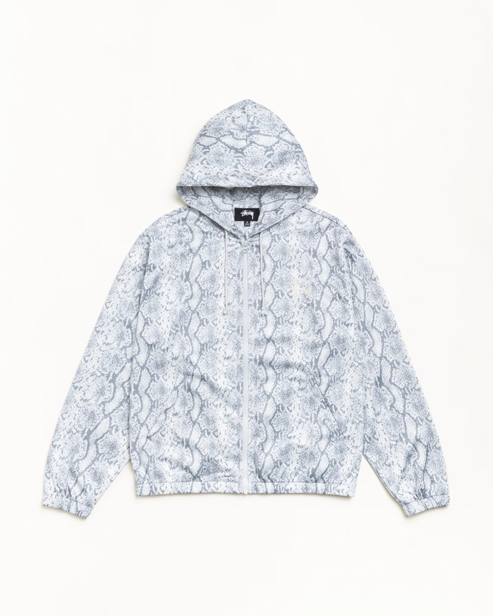Stüssy Athletic Mesh Zip Hoodie Snake | Rose Street Skateshop