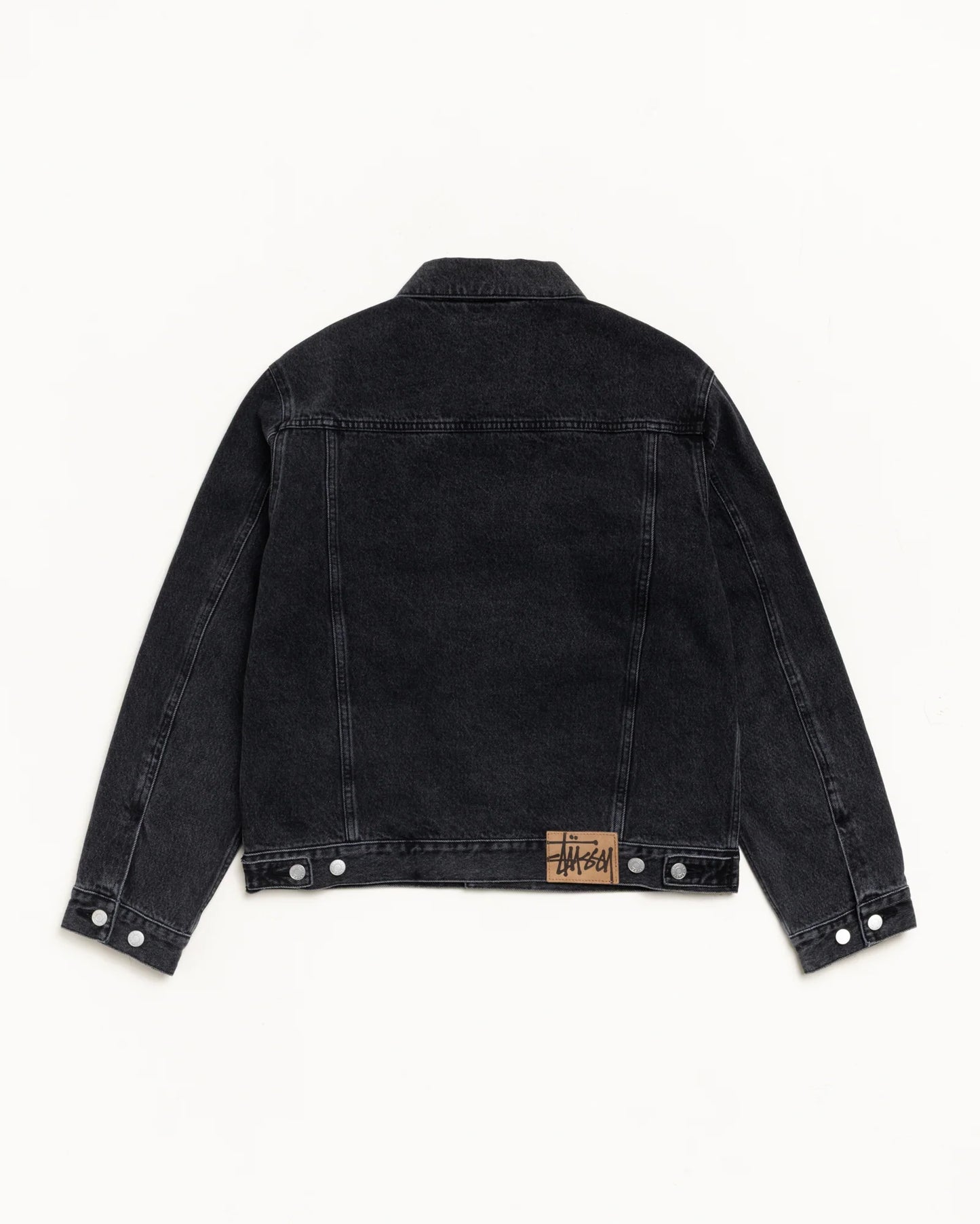 Stüssy Lined Denim Trucker Jacket: Vintage Black
