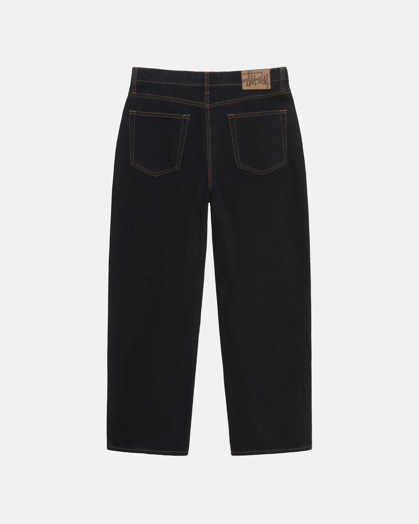 Stüssy Big Ol' Jean Denim: Washed Black w/ Contrast Stitch