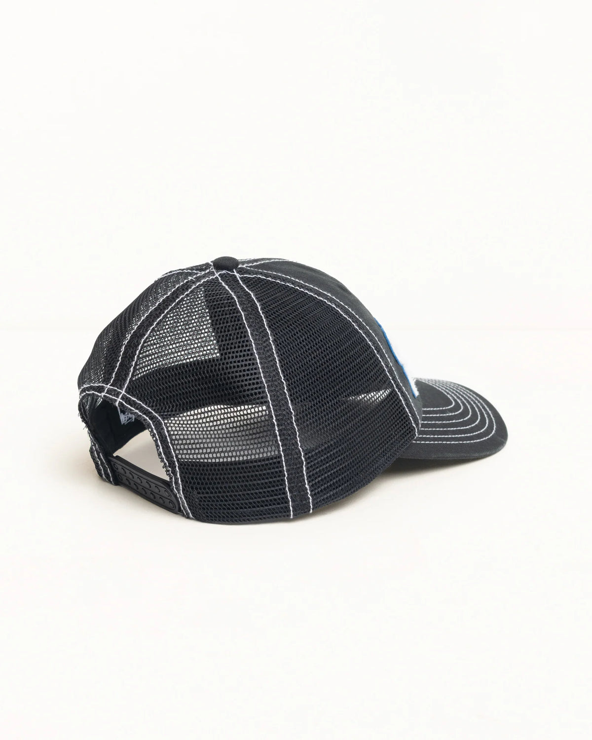 Stüssy Burly Threads Trucker Cap: Black