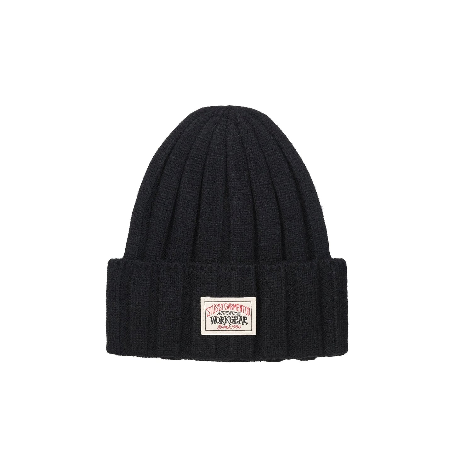 Stussy Workwear Cuff Beanie: Black