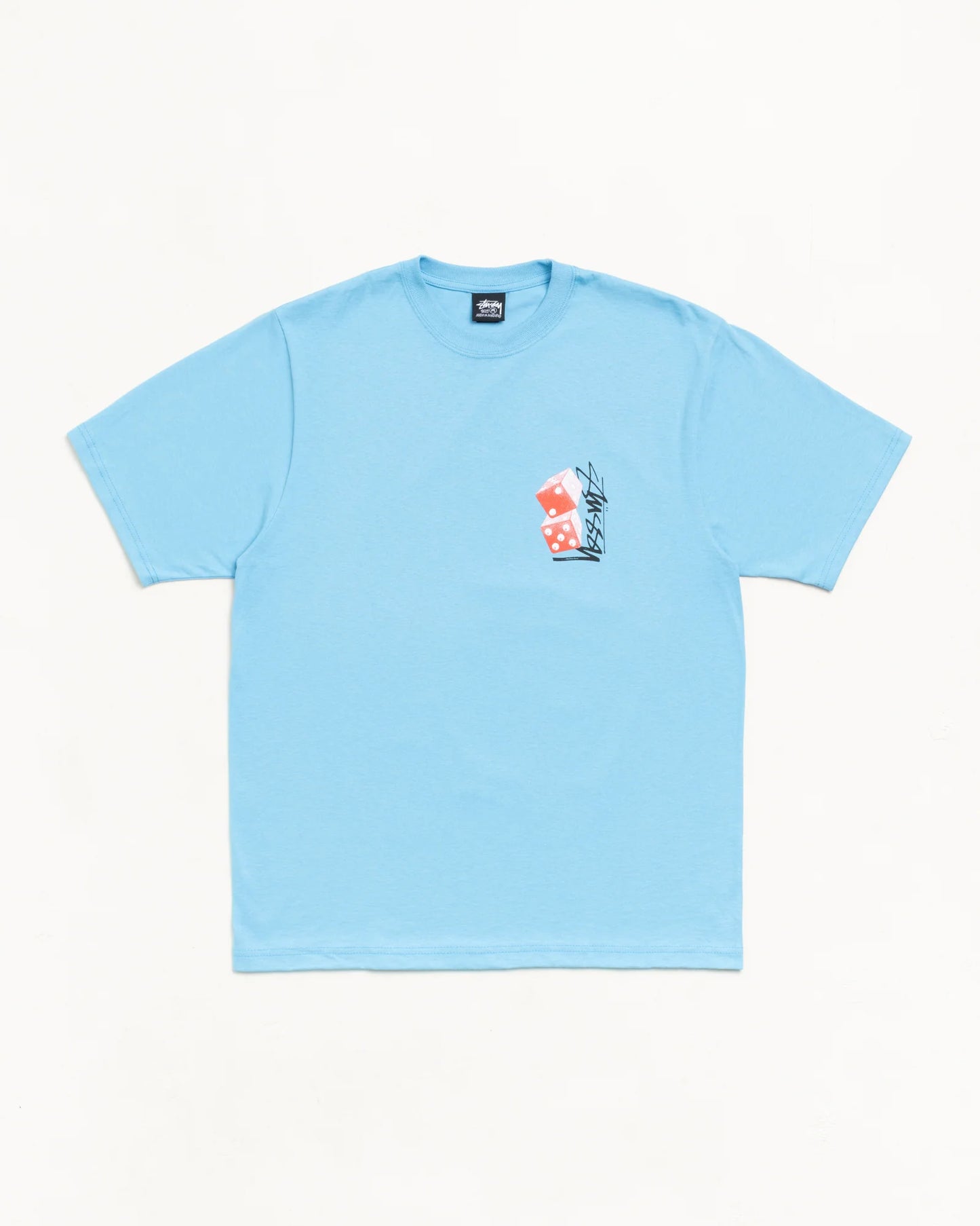 Stüssy Tall Dice Tee: Sky Blue