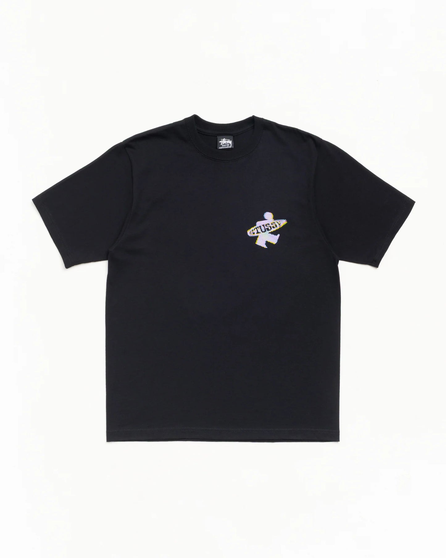 Stüssy Dot Surf Puff Print Tee: Black