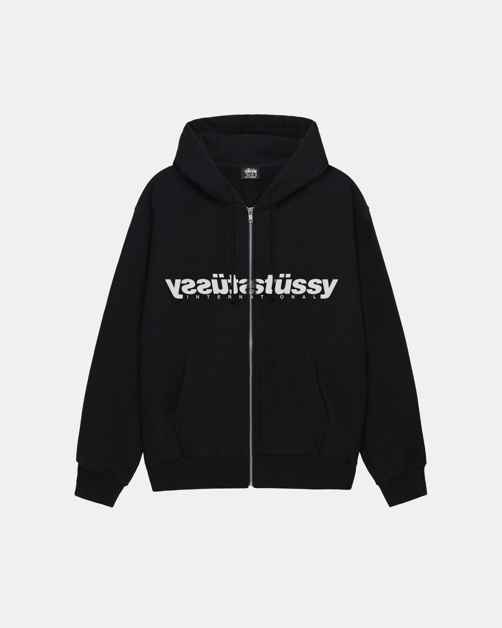 Stussy パーカーL Stussy 8 Ball Full Zip Black Hoodie - 8 Ball Jacket