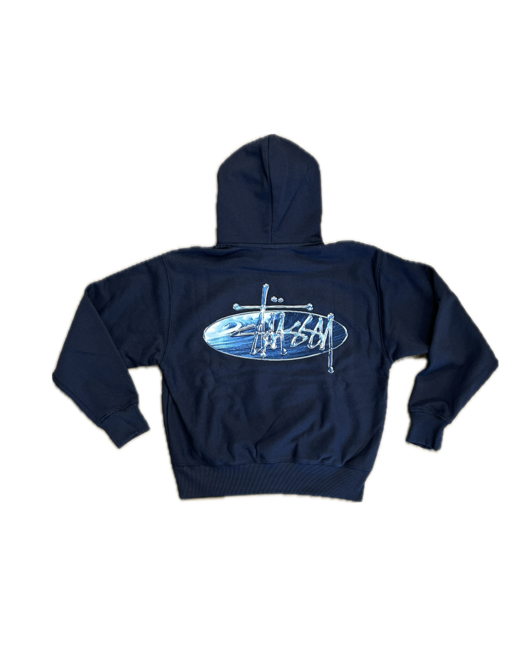 Stüssy Wave Oval Hoodie Navy