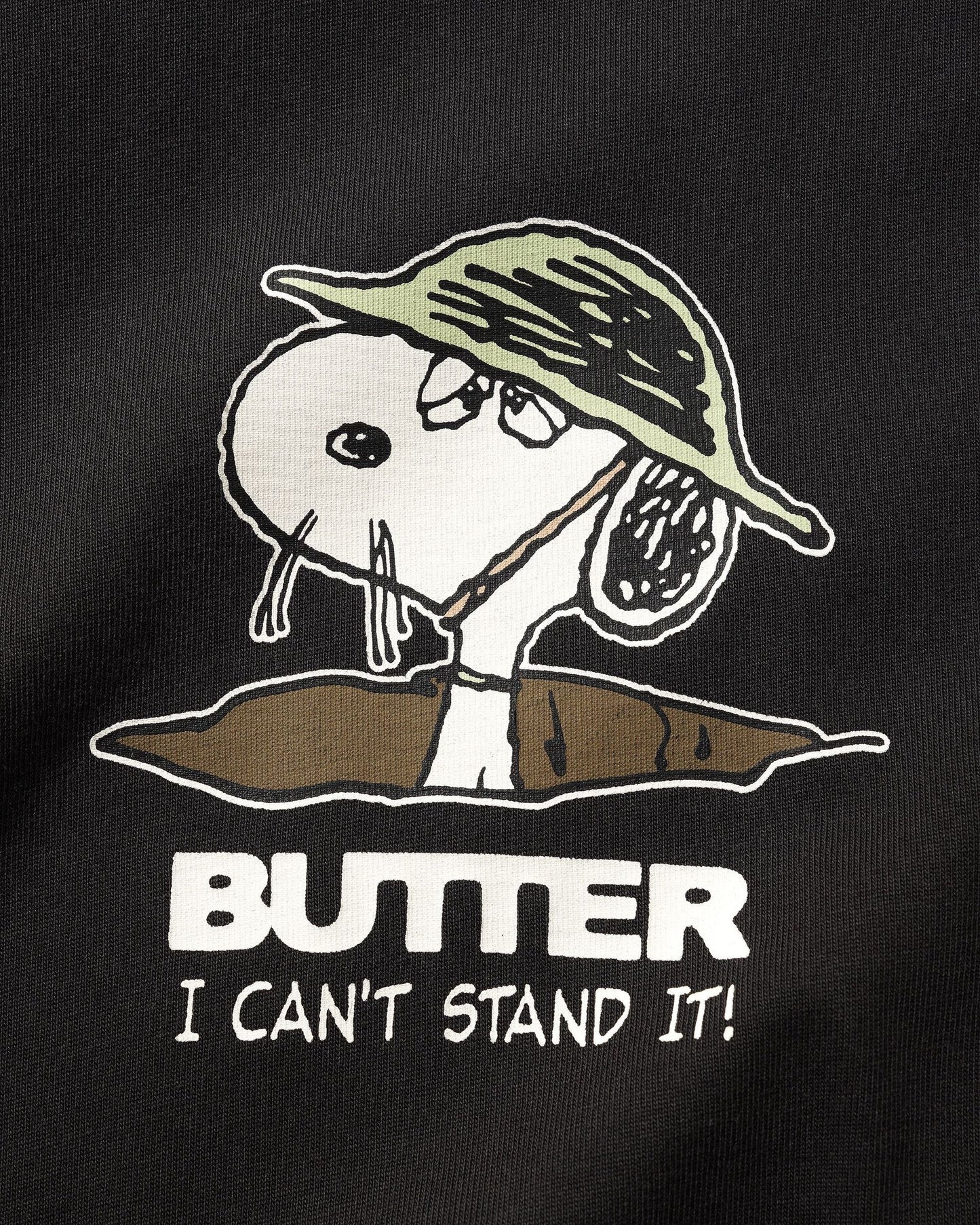Butter Peanuts Can't Stand It Tee Washed Black