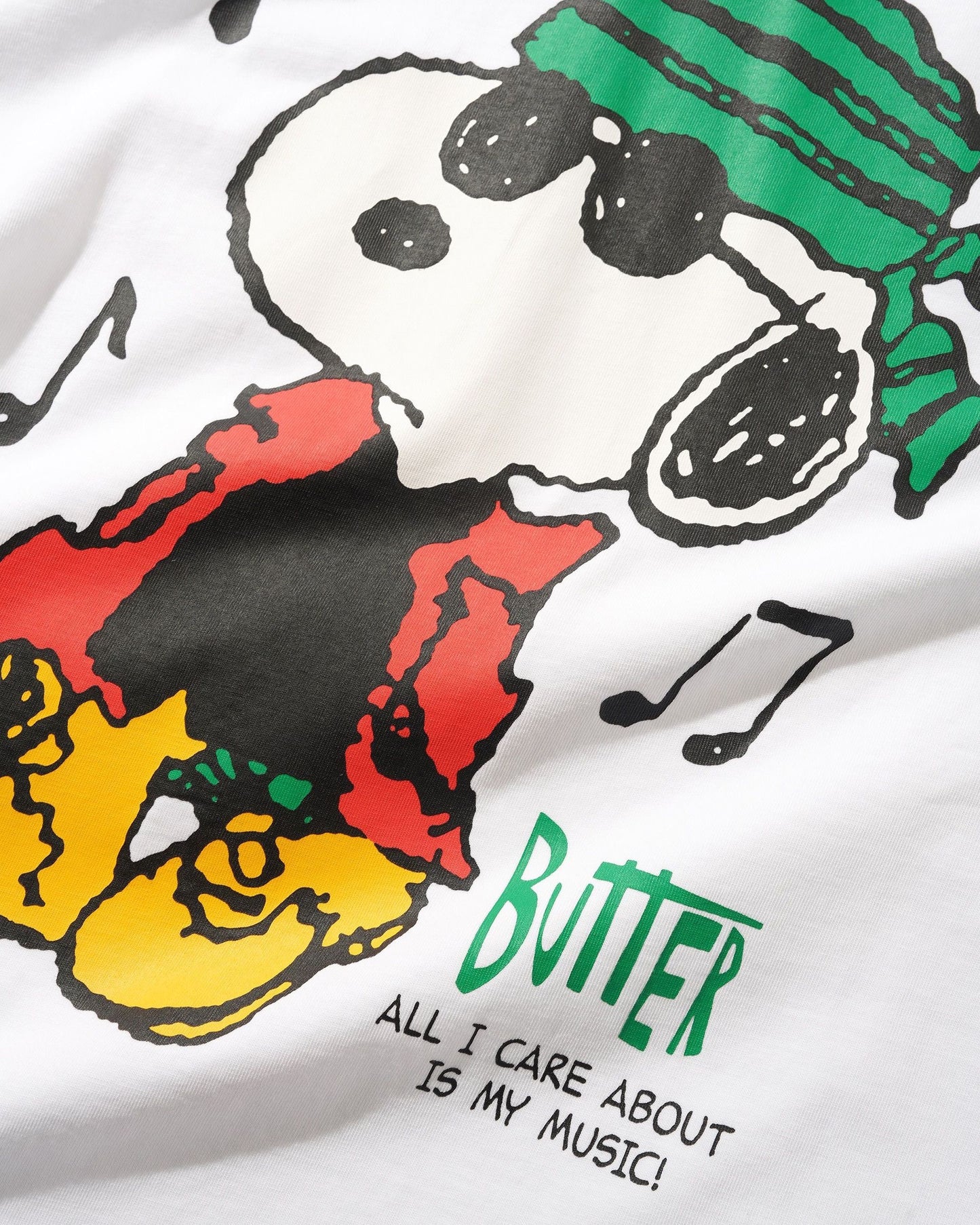 Butter Peanuts Music Tee White