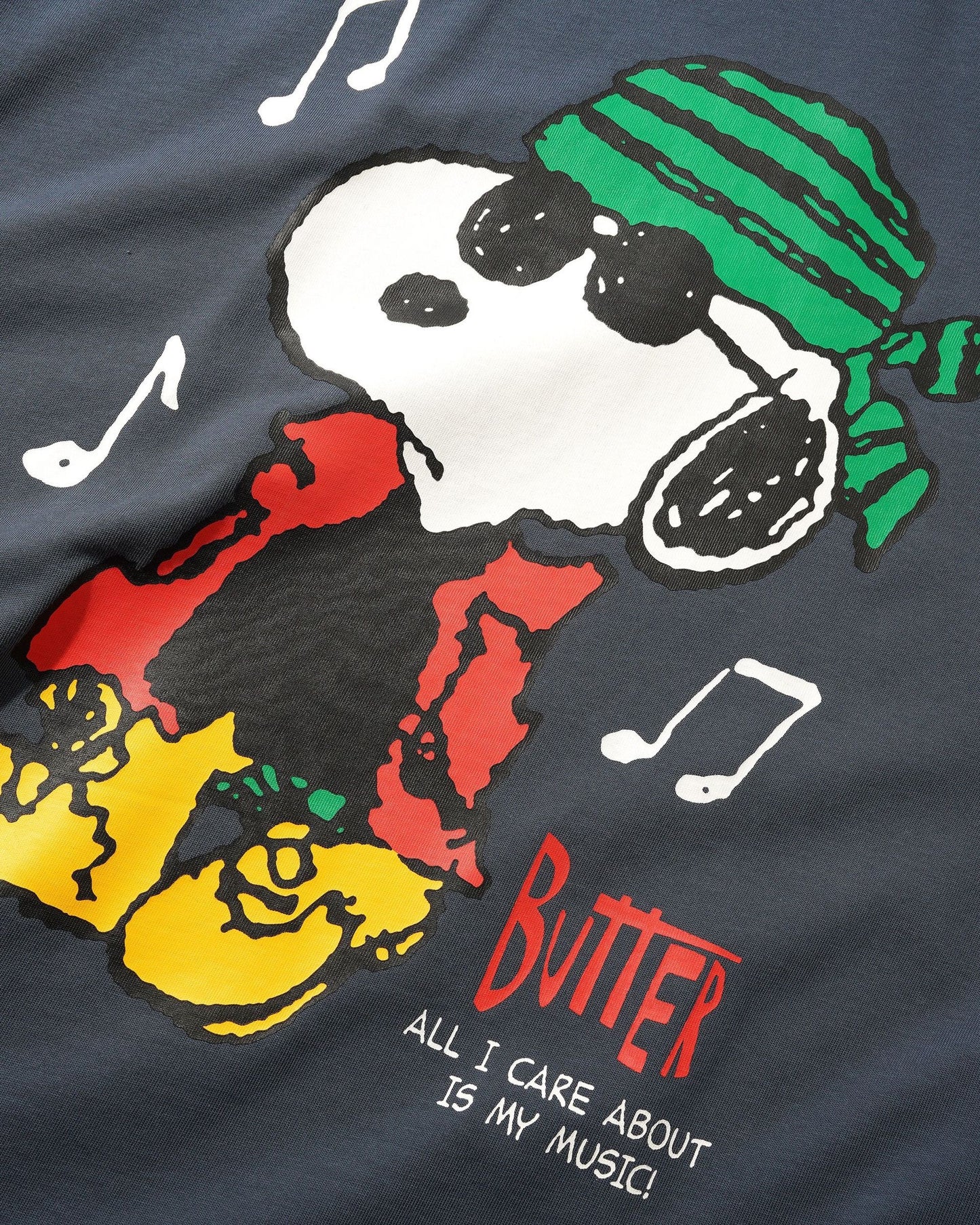 Butter Peanuts Music Tee Slate