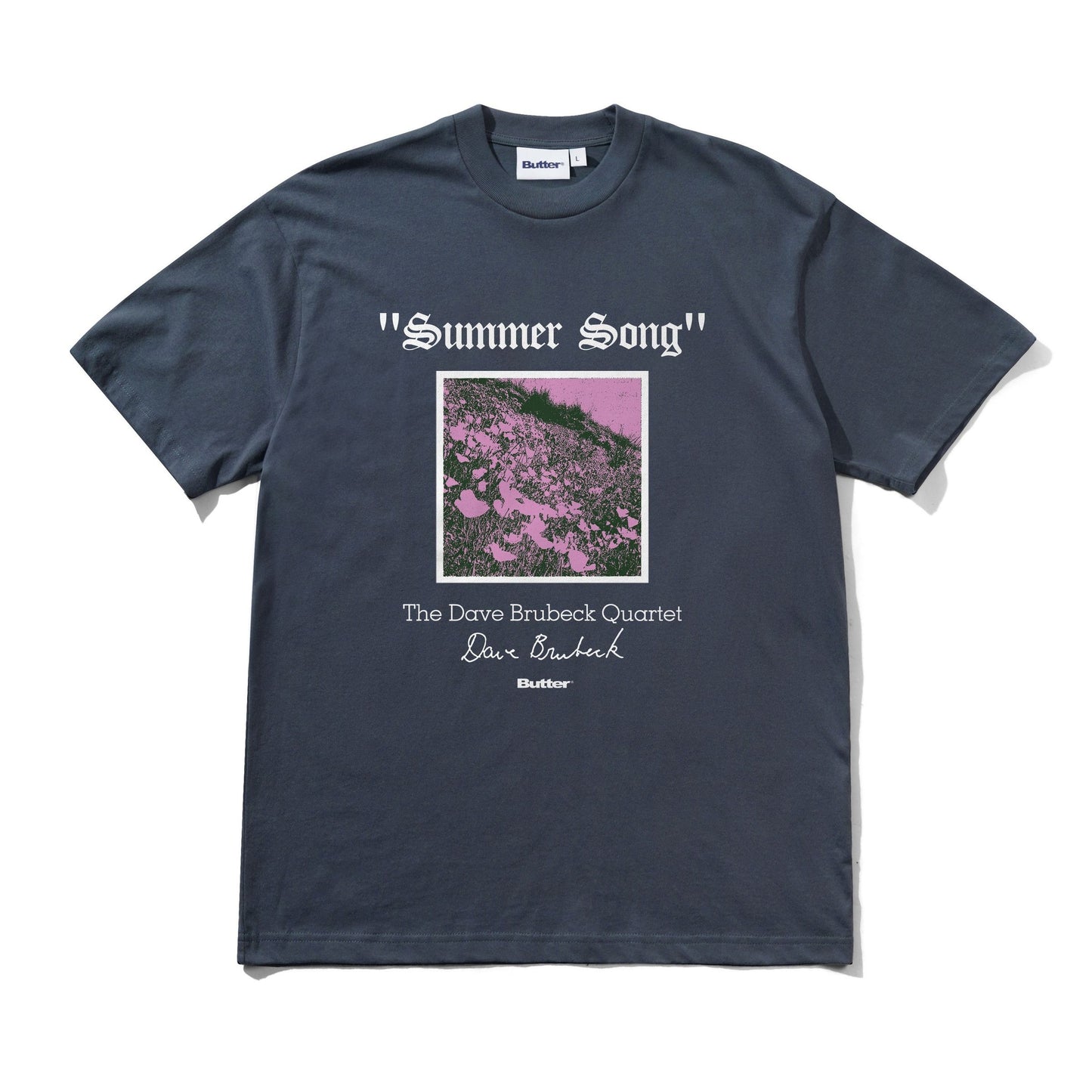 Butter Summer Song Tee Steel