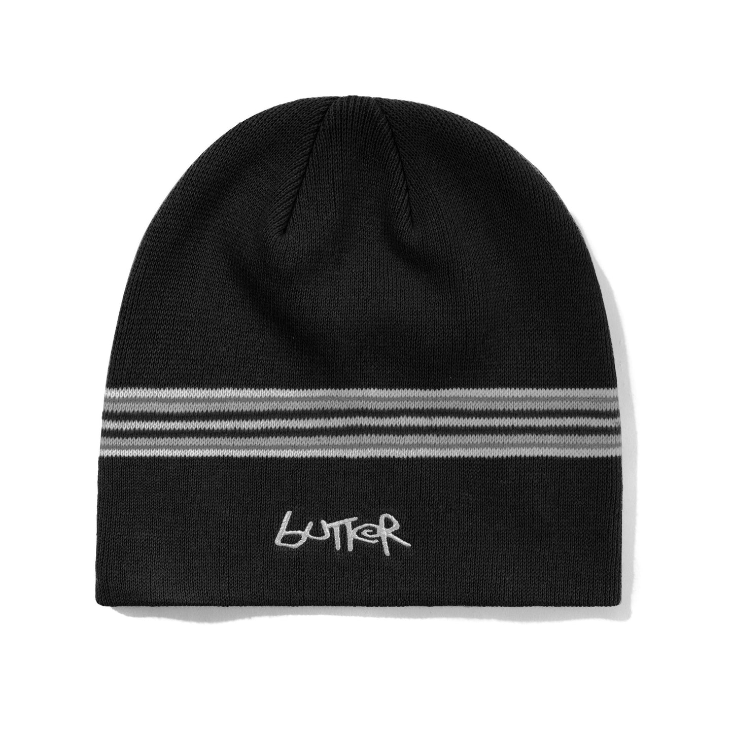 Butter Pier Skully Beanie Black