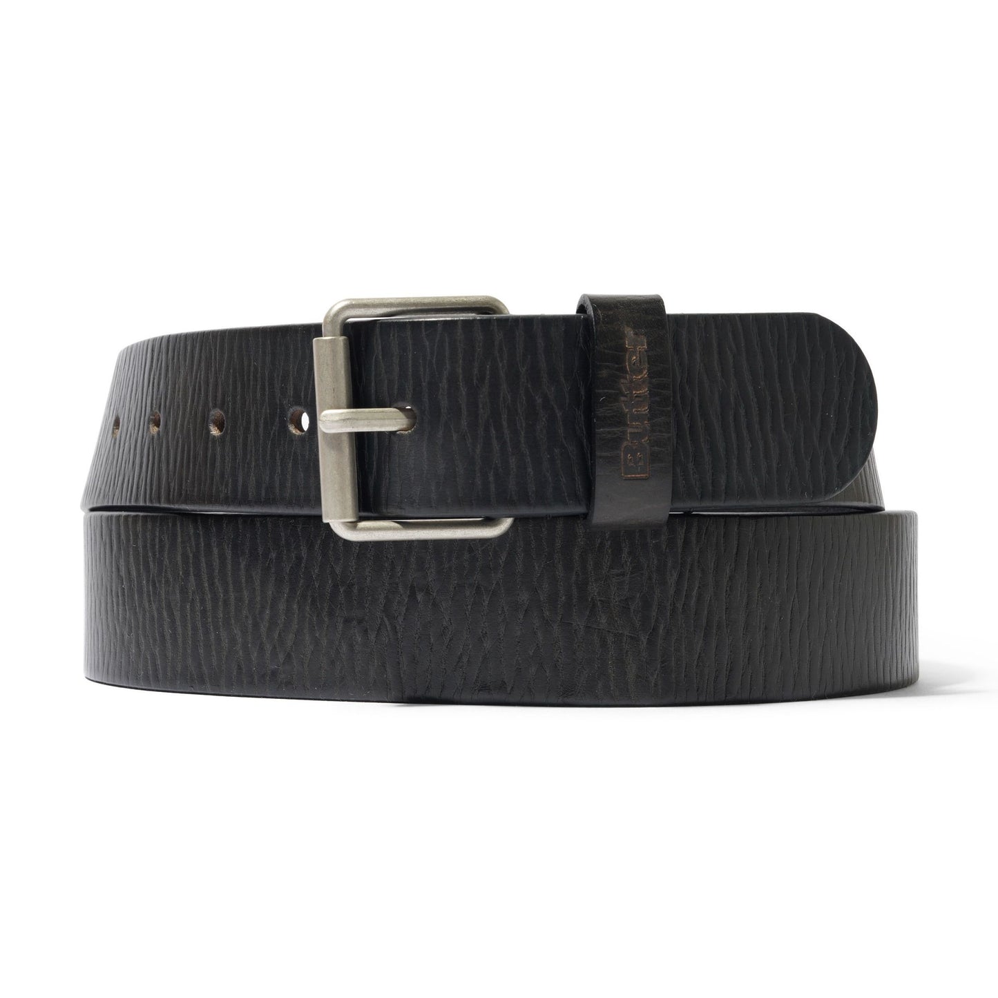 Butter Distressed Leather Belt Black