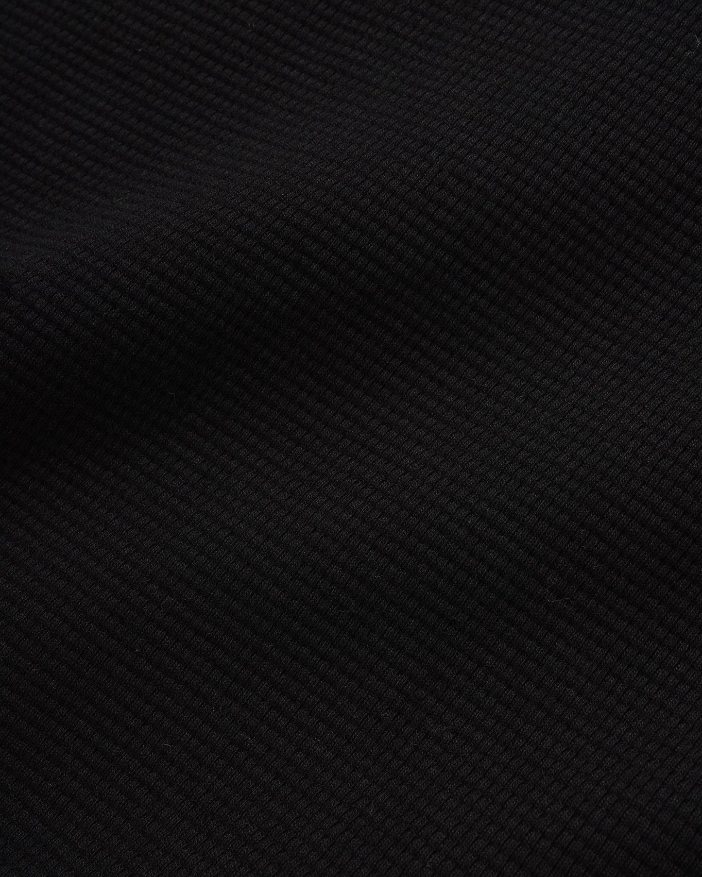 Butter Waffle L/S Top Black (Square Patch)