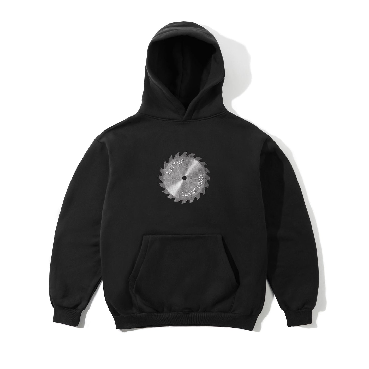 Butter Saw Blade Pullover Hood Black