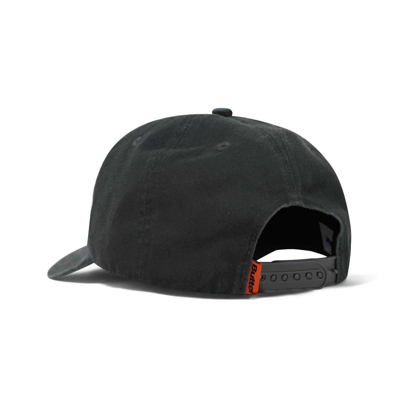 Butter Scrawling 5 Panel Cap Washed Black