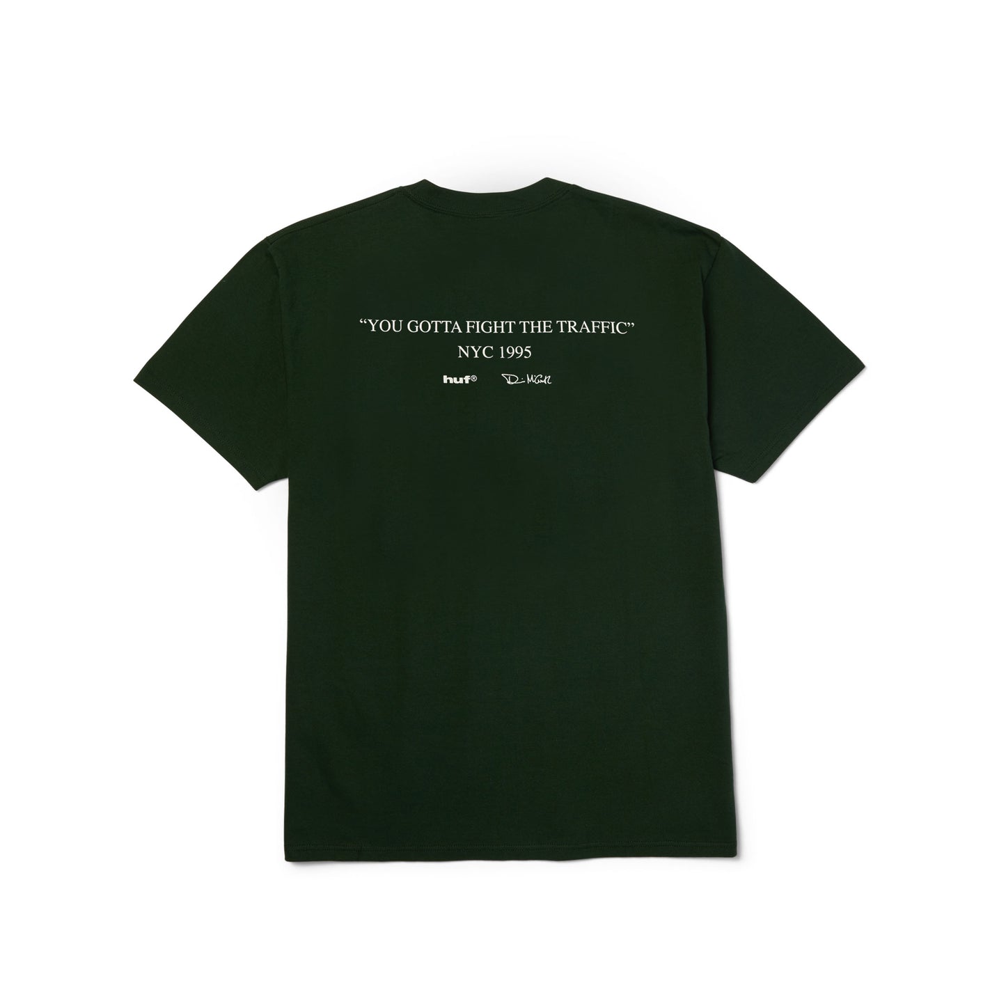 Huf Fight The Traffic Tee Forest Green