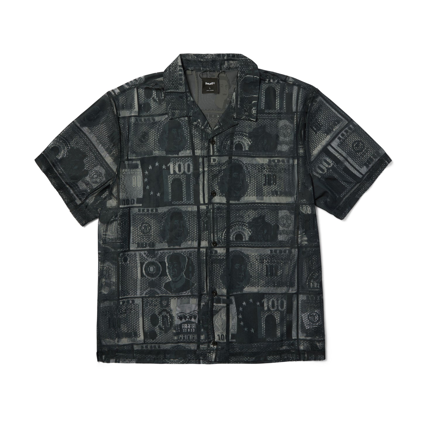 Huf Global Currency S/S Lace Shirt Black