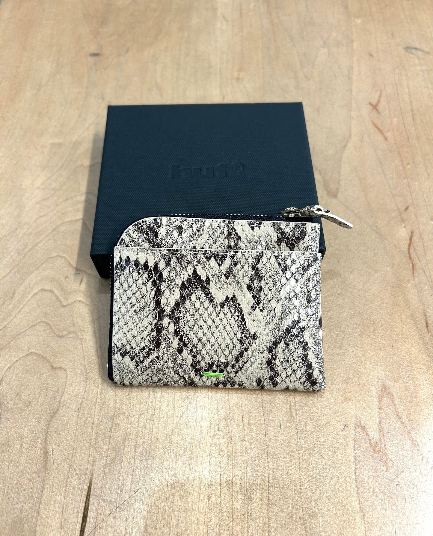 Huf Fuck It Snakeskin Wallet Brown