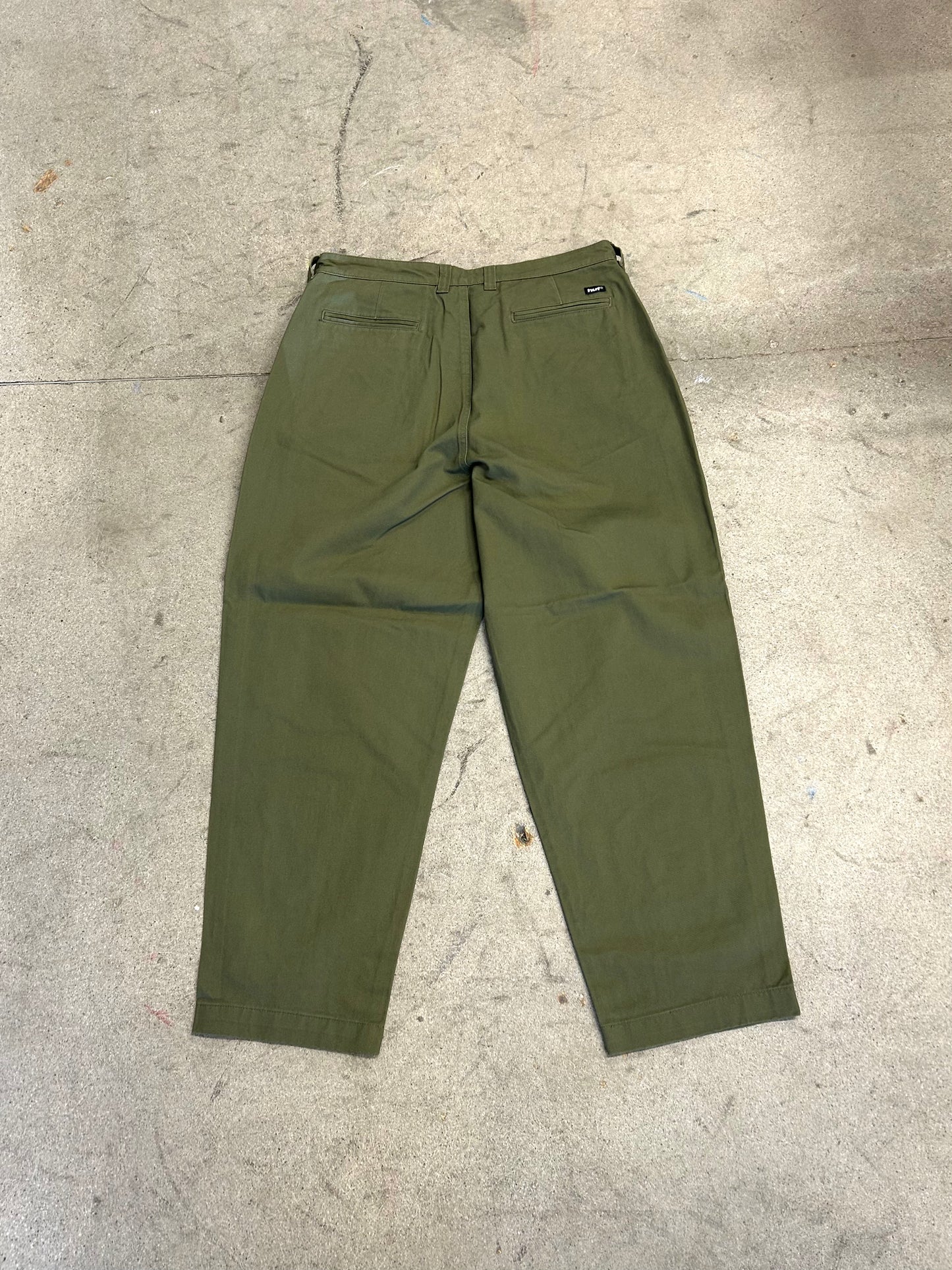 Huf Cromer Trouser: Dark Olive