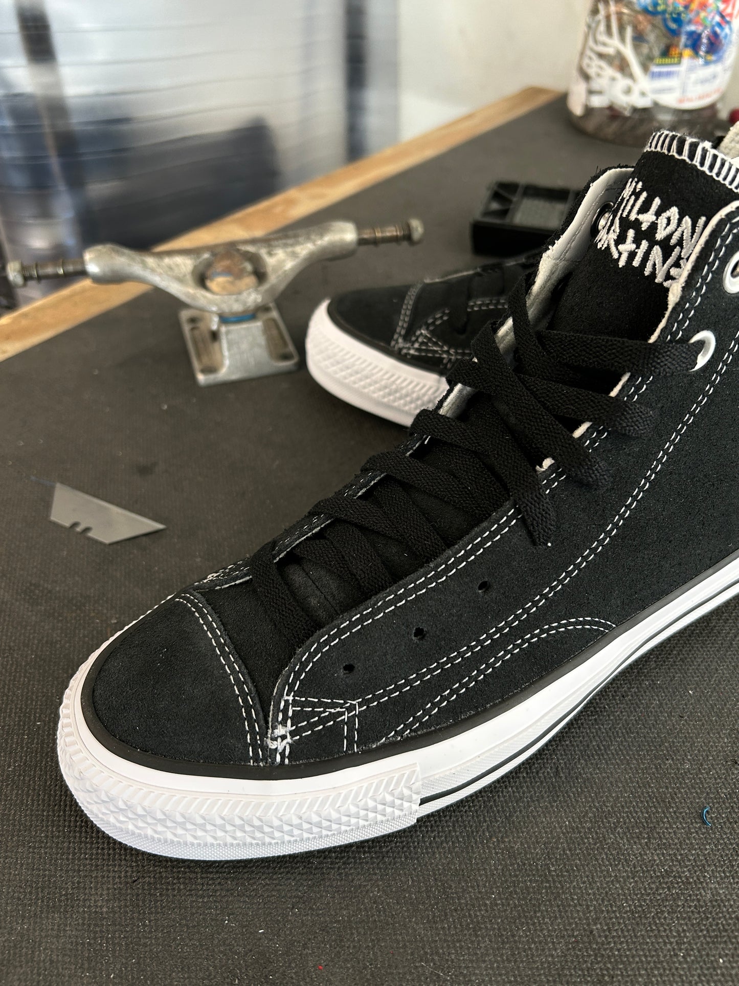 Converse CTAS Pro Hi Suede Milton: Black/White/Black
