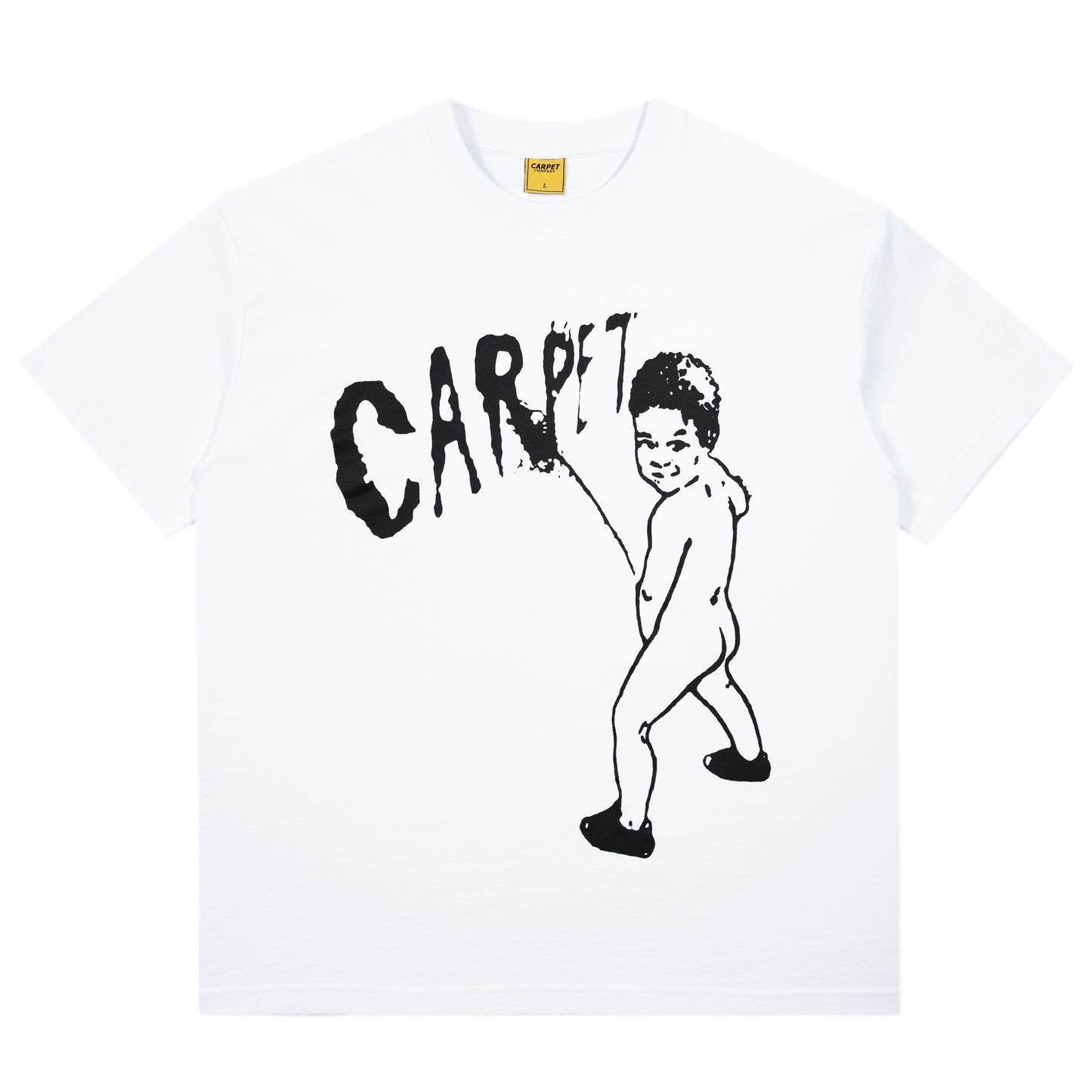 Carpet Co Kid Peeing Tee White