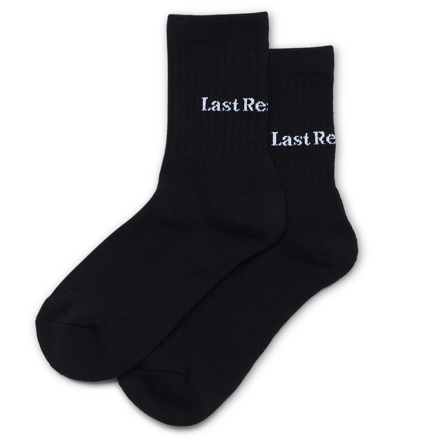 Last Resort AB Quarter Socks Script Logo: Black