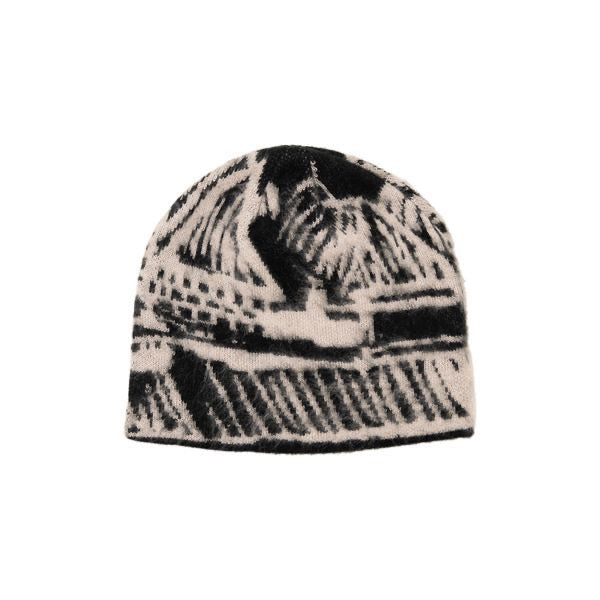 Hoddle Mohair Landscape Beanie Black