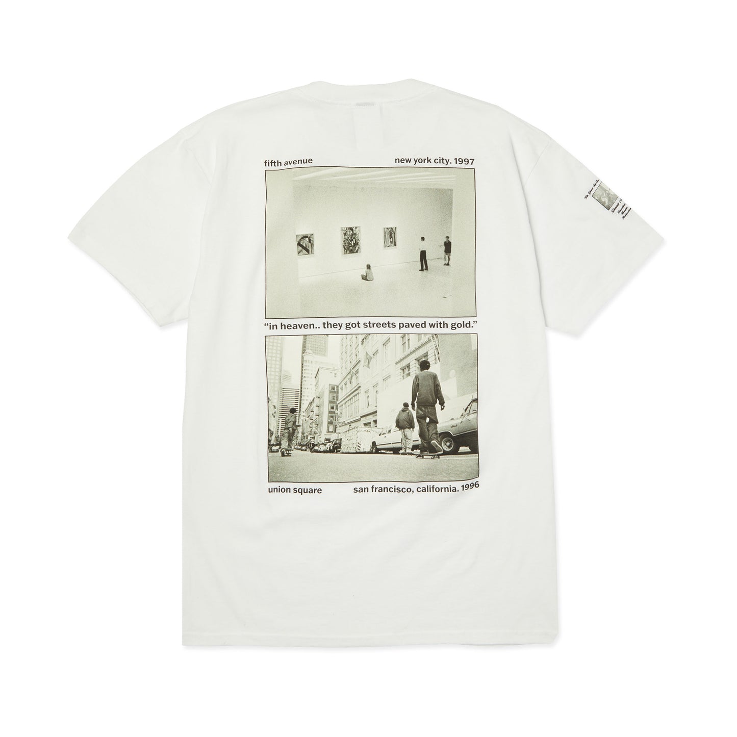 Huf Paved With Gold Tee White
