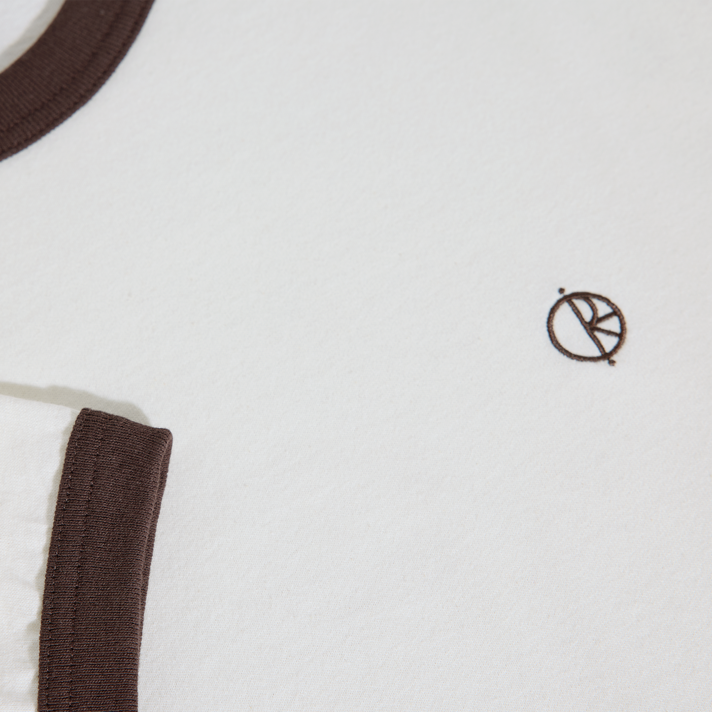 Polar Ringer Tee: Ivory/Chocolate