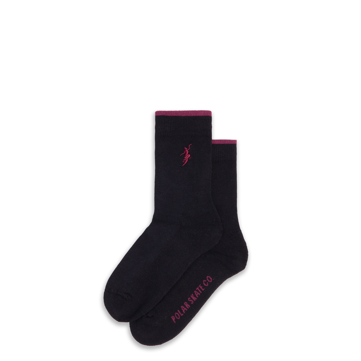 Polar Business Socks No Complies Forever: Black/Redcurrant