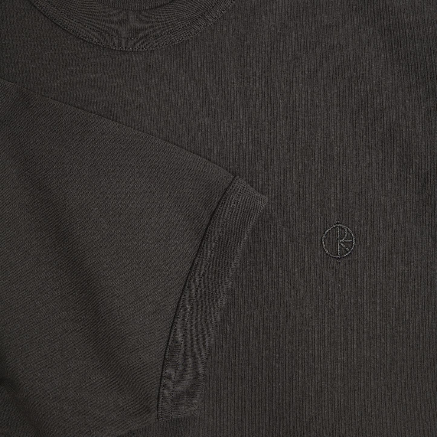 Polar Ringer Tee: Dirty Black