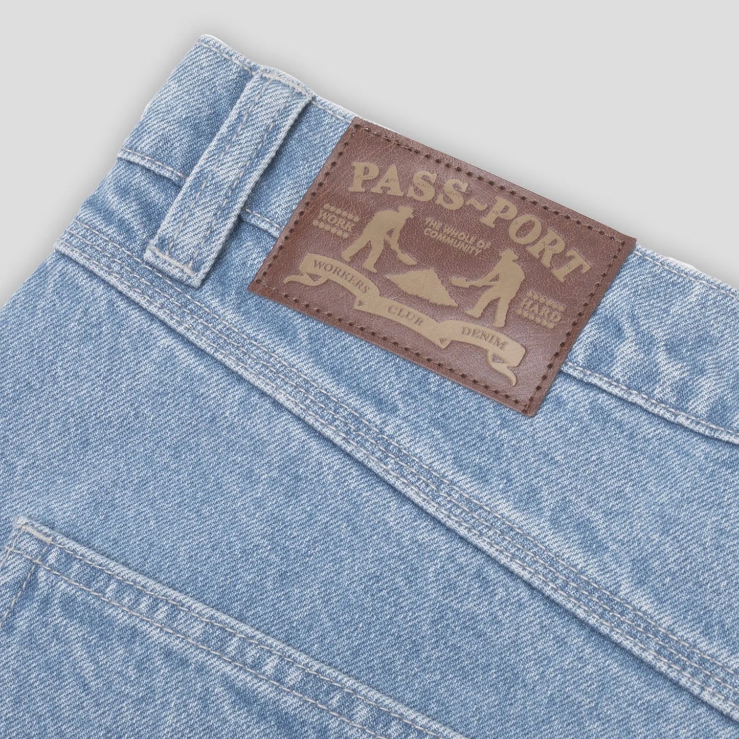 Pass-Port Workers Club Denim Jean R41: Washed Light Indigo