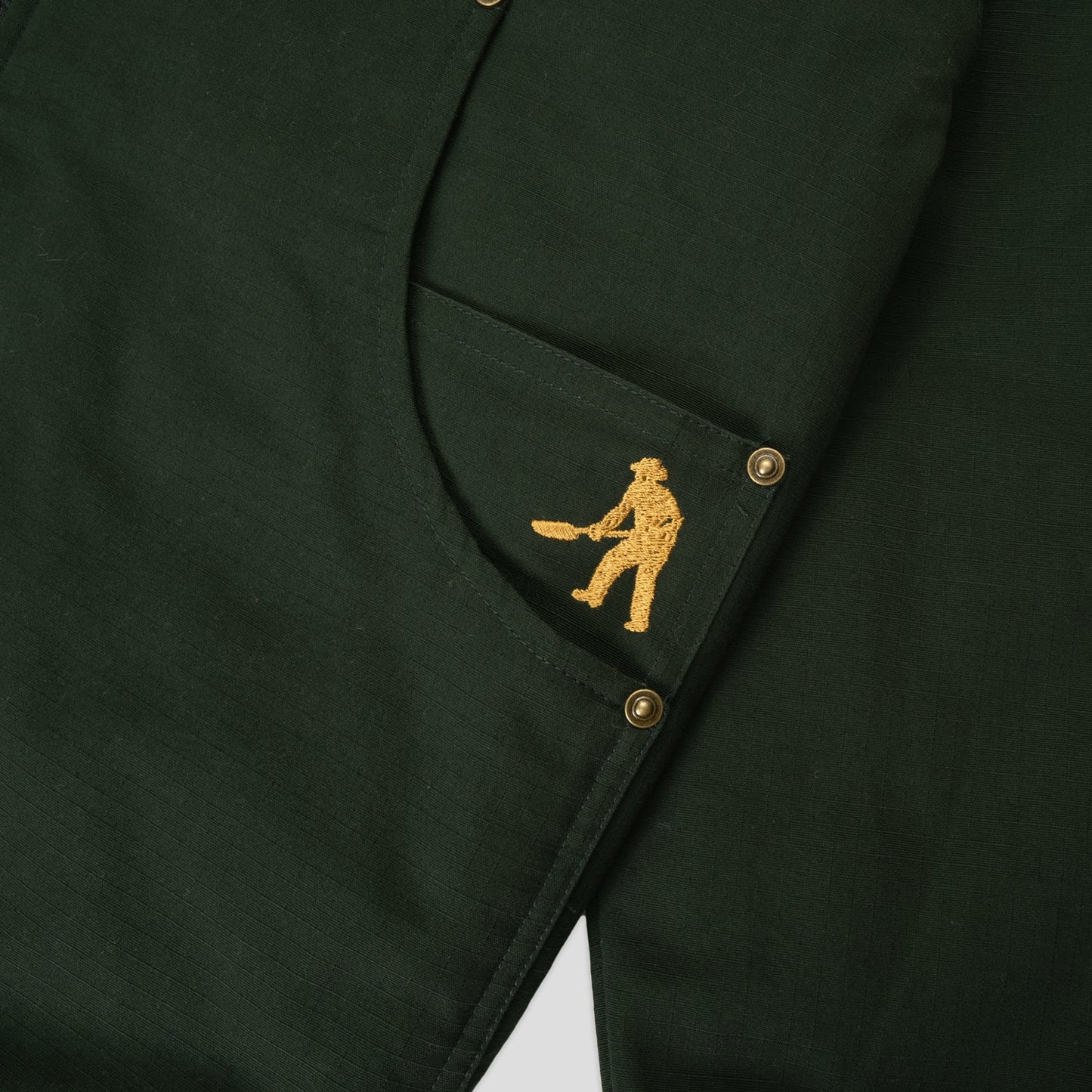 Pass-Port Ripstop Diggers Club Zip Hood: Dark Green