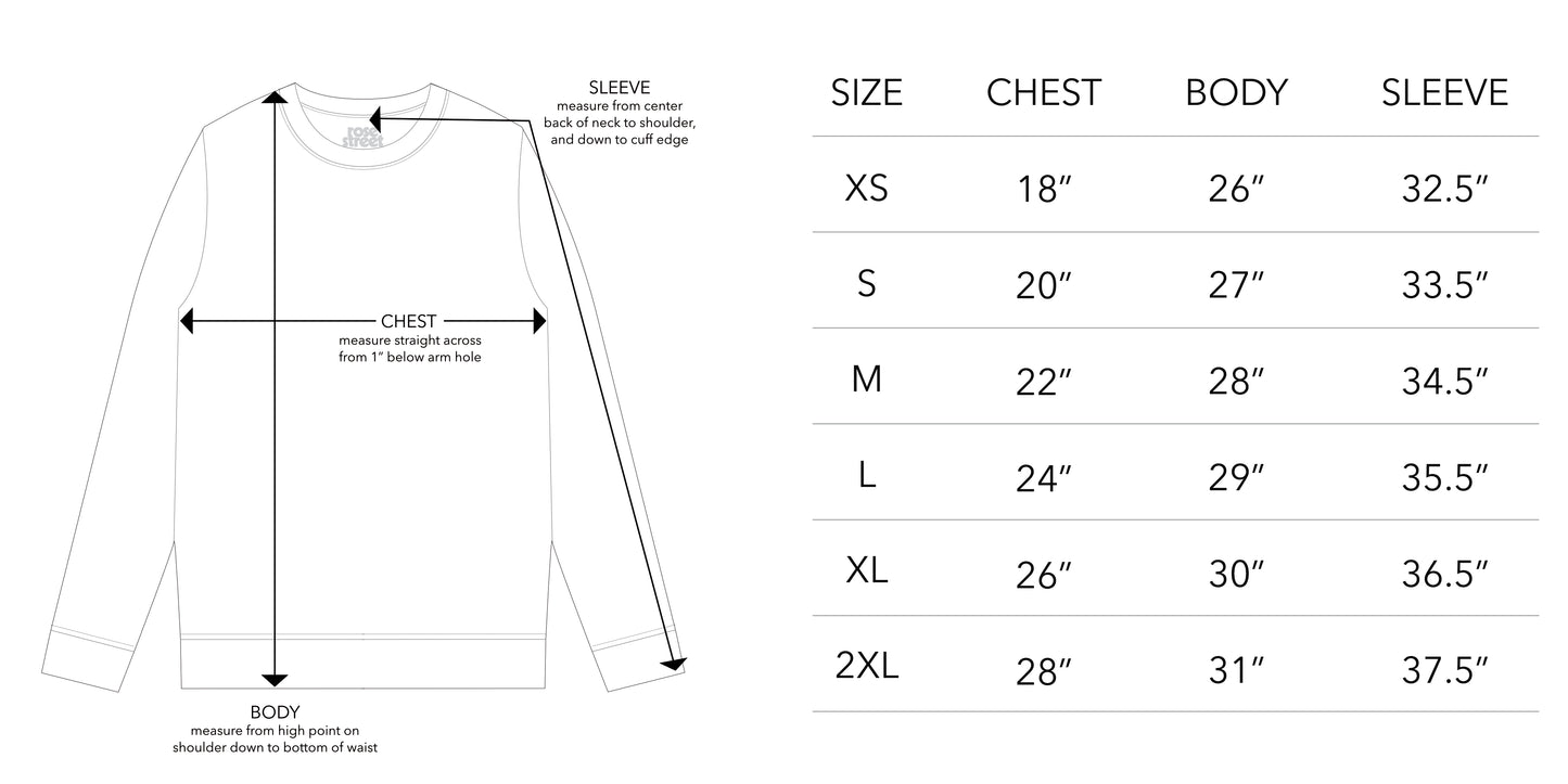 Rose Street Emb Arc Logo Crew Sports Grey