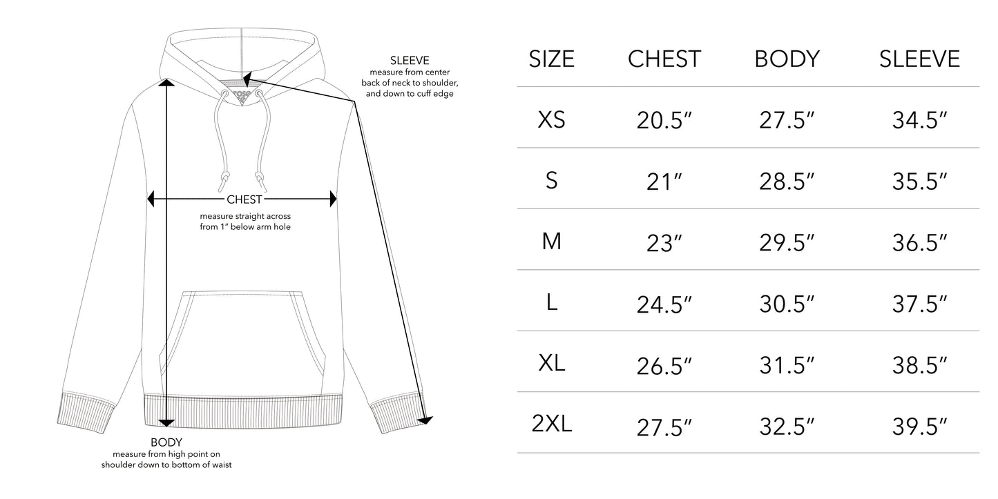 Rose Street Emb Stacked Logo Hoodie Heather Gray