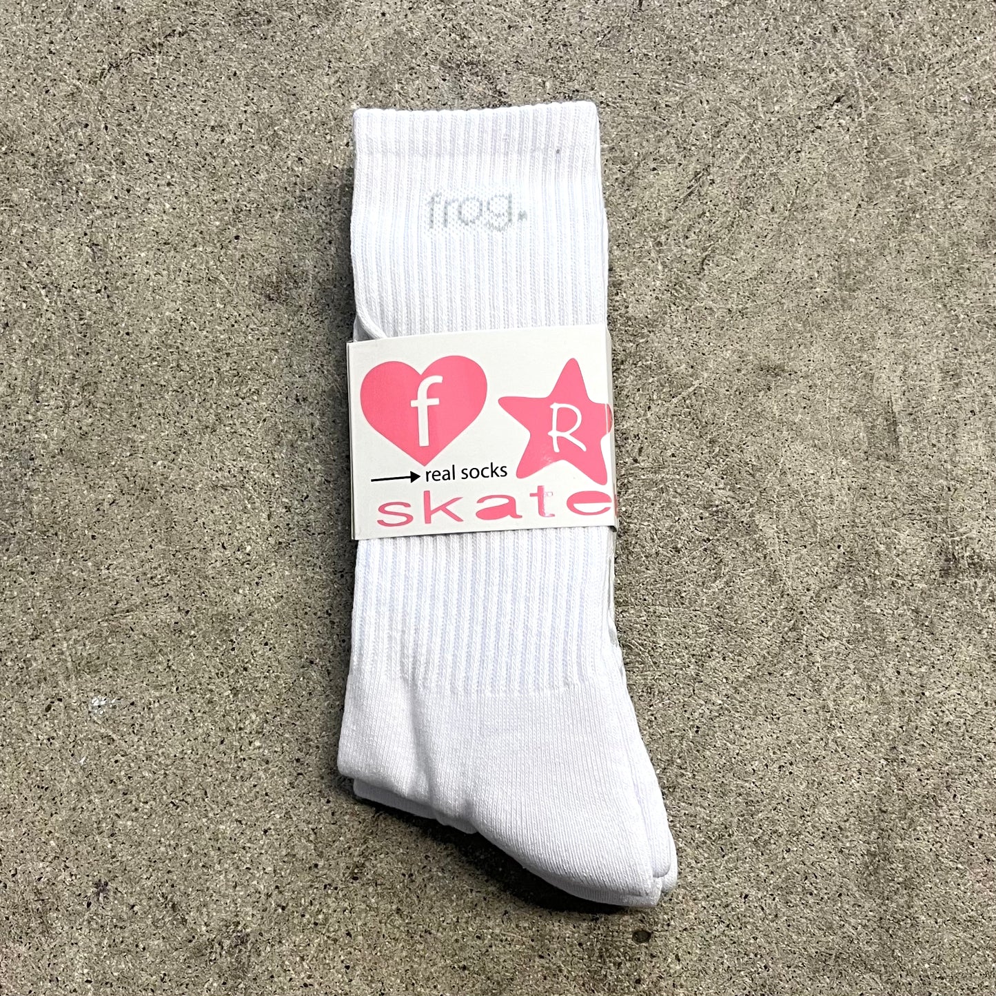 Frog Socks: White