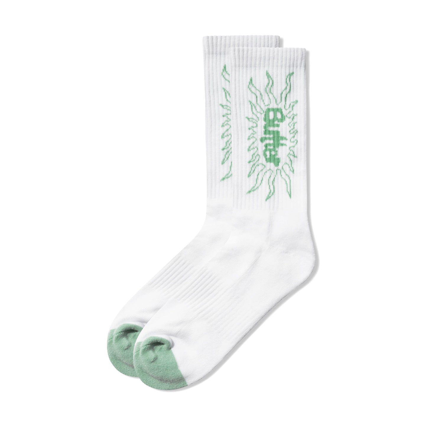 Butter Solar Socks: White