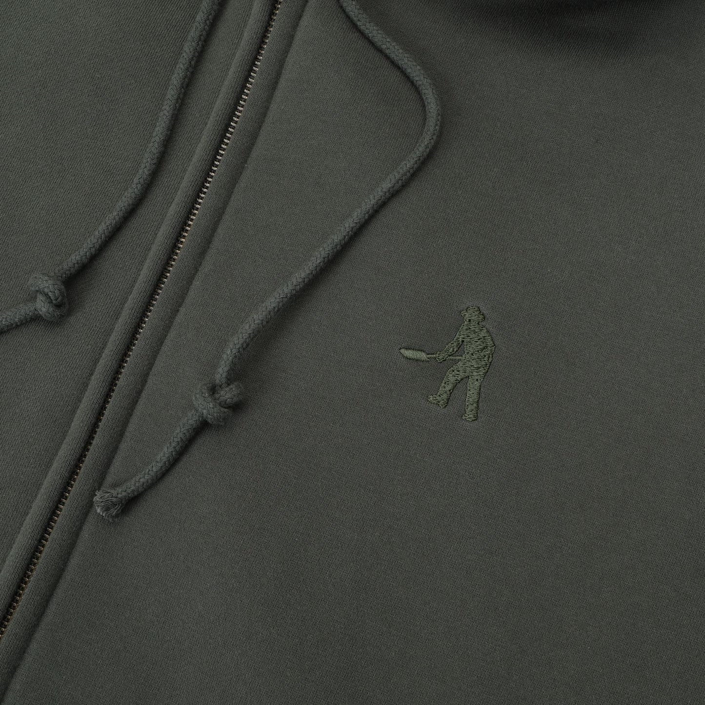Pass-Port Solid Workers Zip Hood Dark Elm