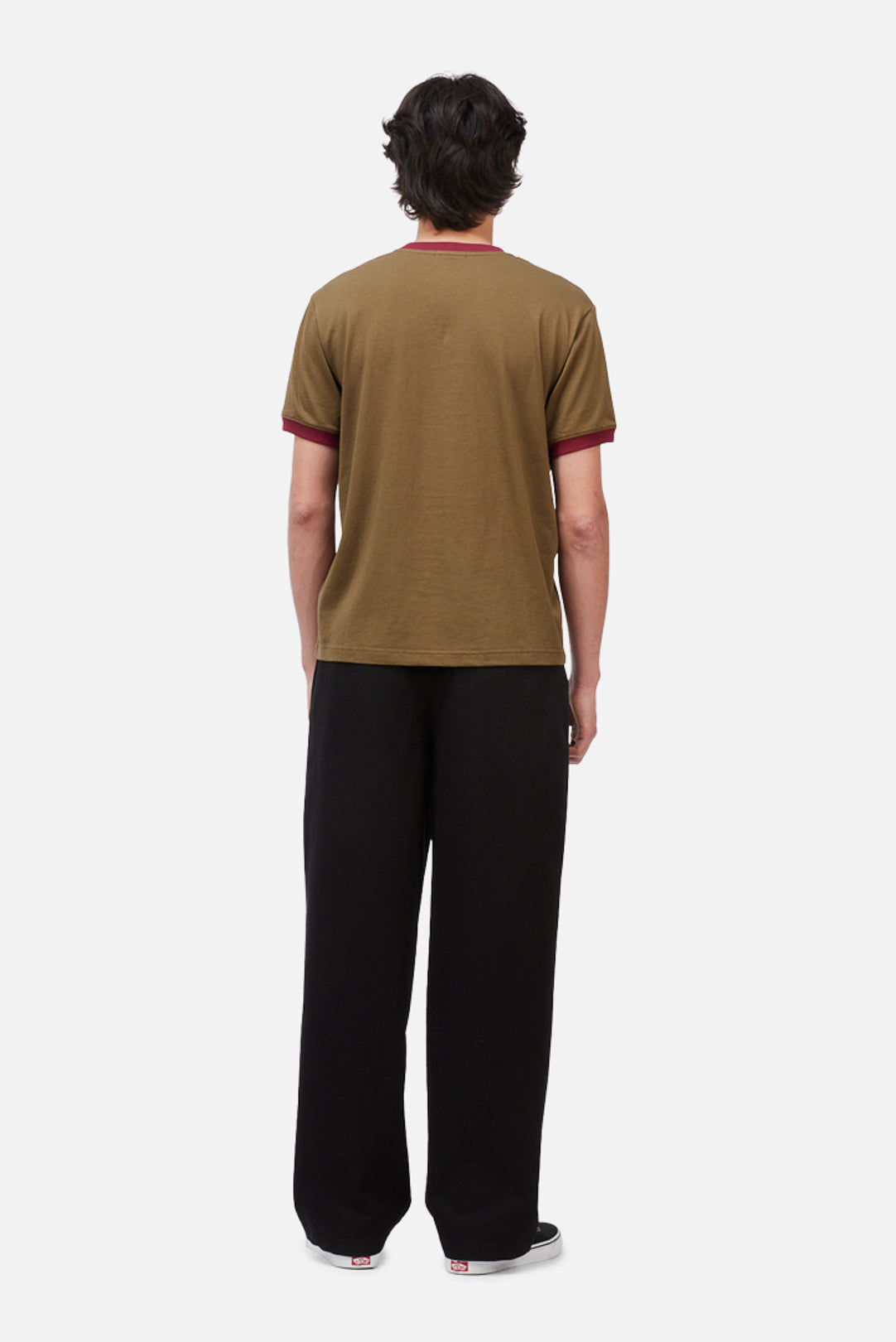 Dime Arch Ringer Tee Brown