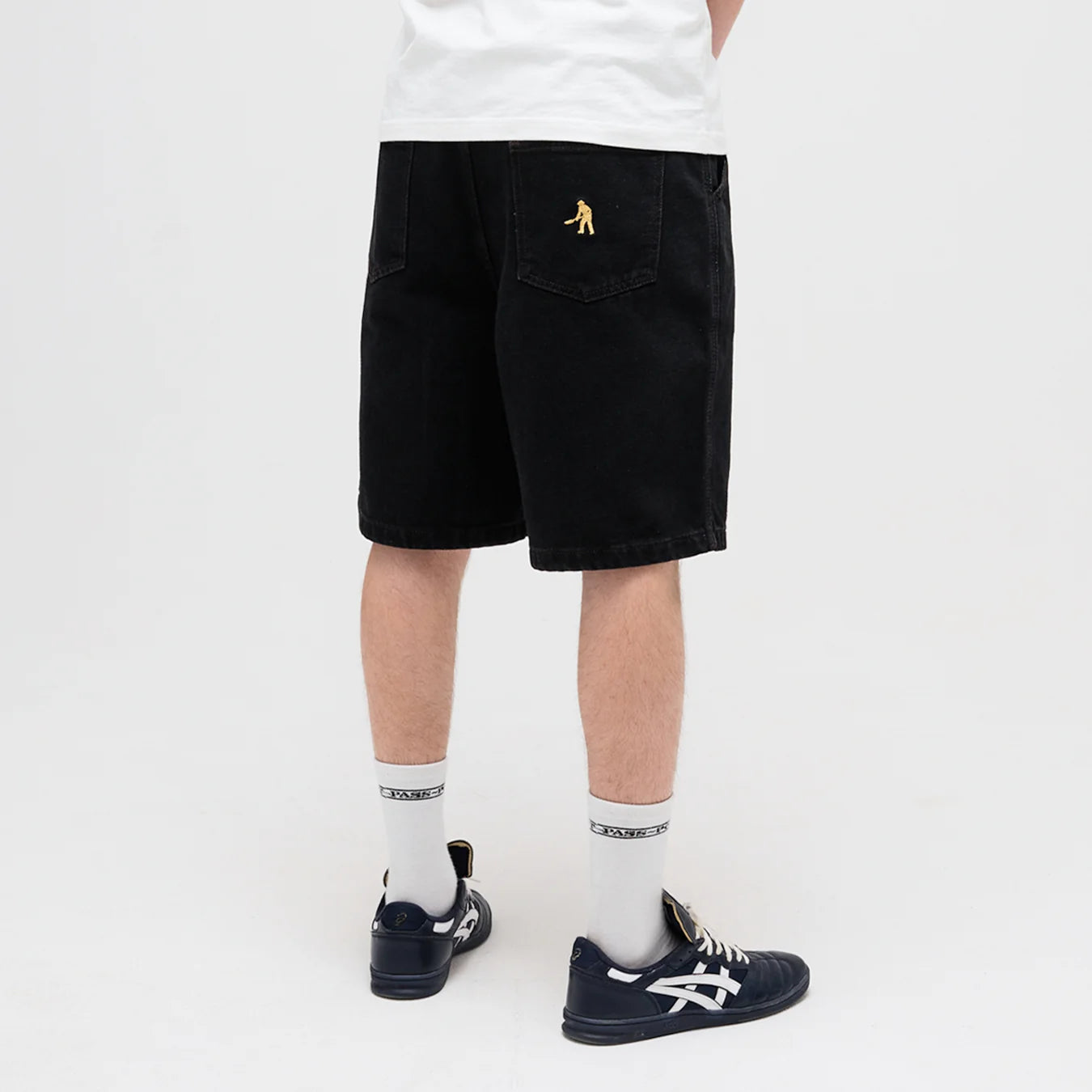 Pass-Port Workers Club Jean Short R47: Washed Black