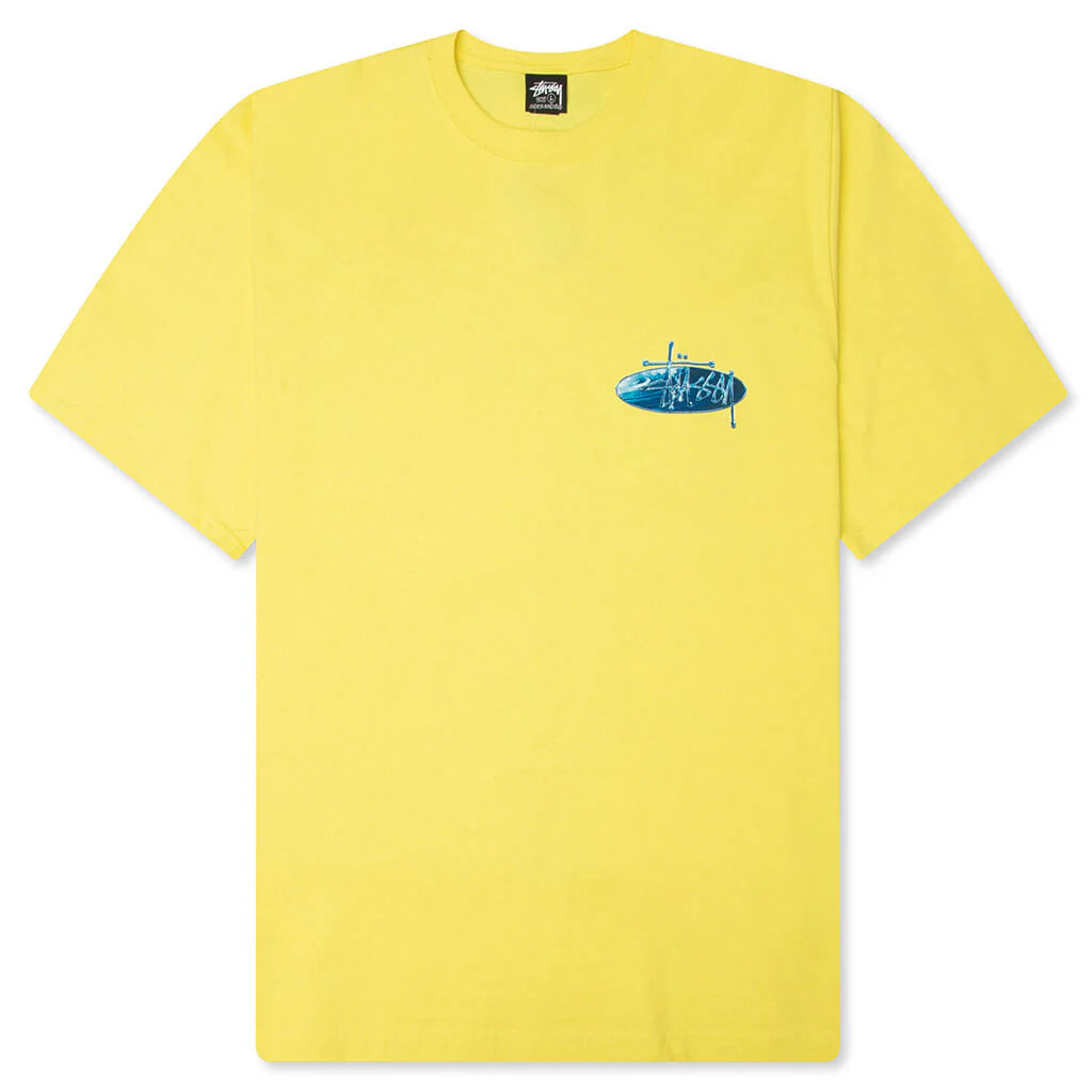 Stüssy Wave Oval Tee: Lemon