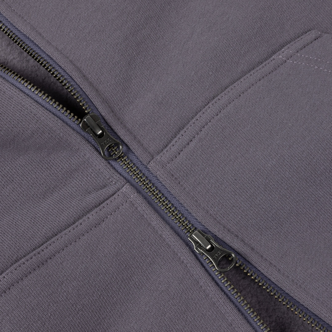 Dime Classic Veins Zip Hoodie Charcoal Grape