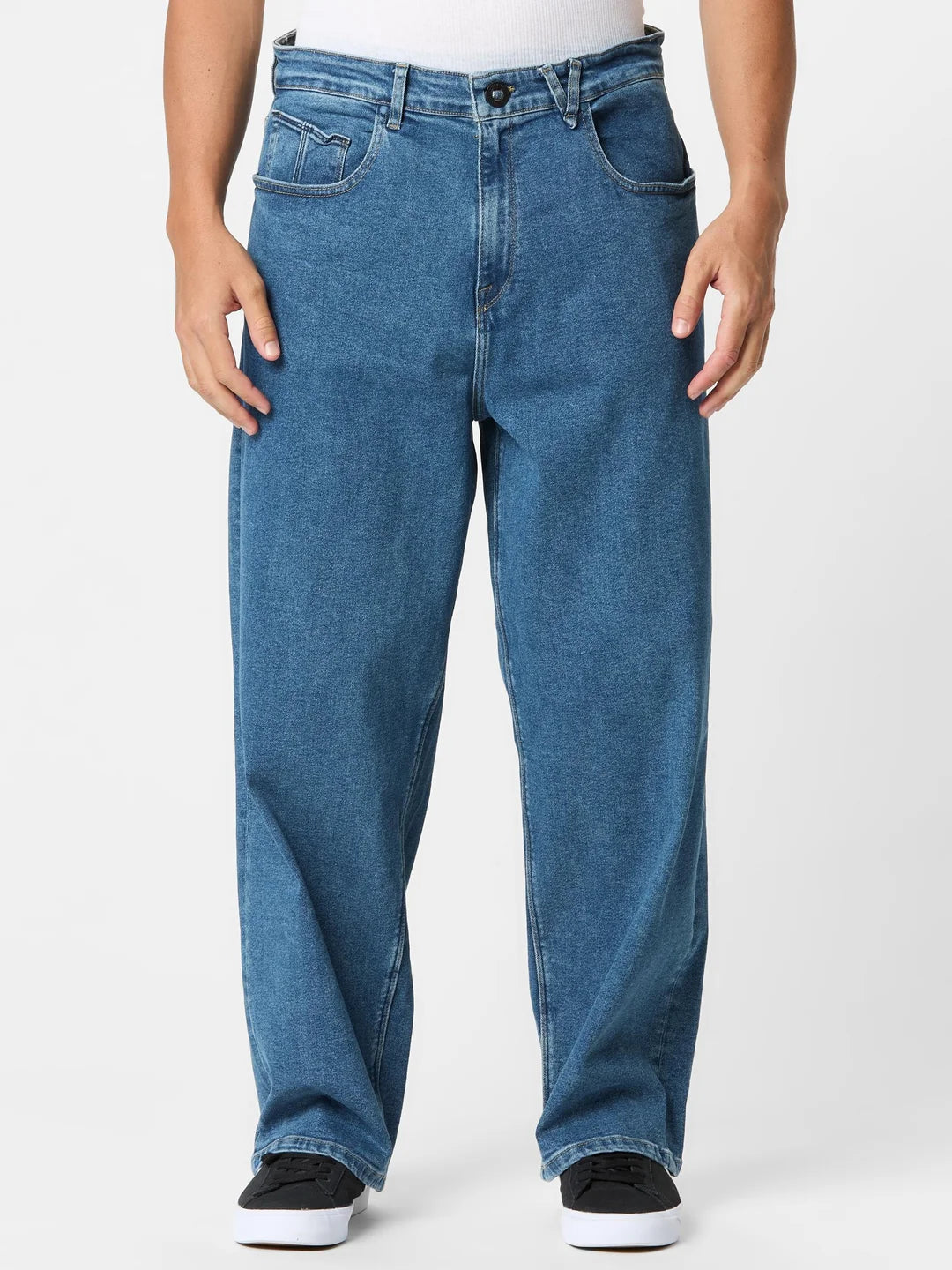Volcom Chillow Denim Jeans: Deep River Blues