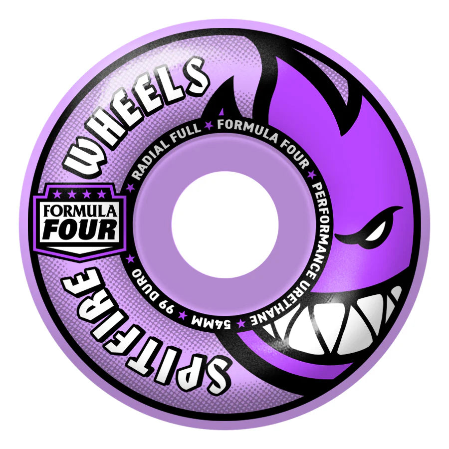 送料込み正規新品SPITFIRE F4 RADIAL FULL 54MM 99D Spitfire F4 99 Radial Full Light Purple 54MM | Rose Street Skateshop