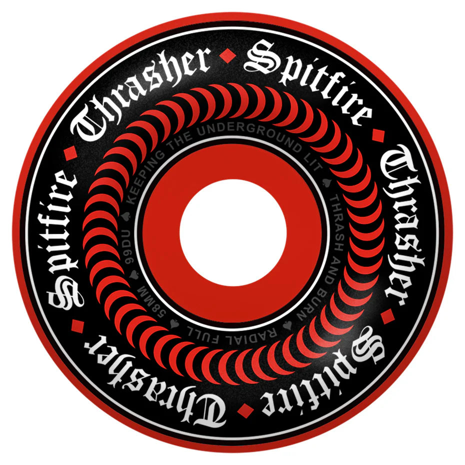 Spitfire F4 99A 58MM Radial Full Thrasher Oath RED