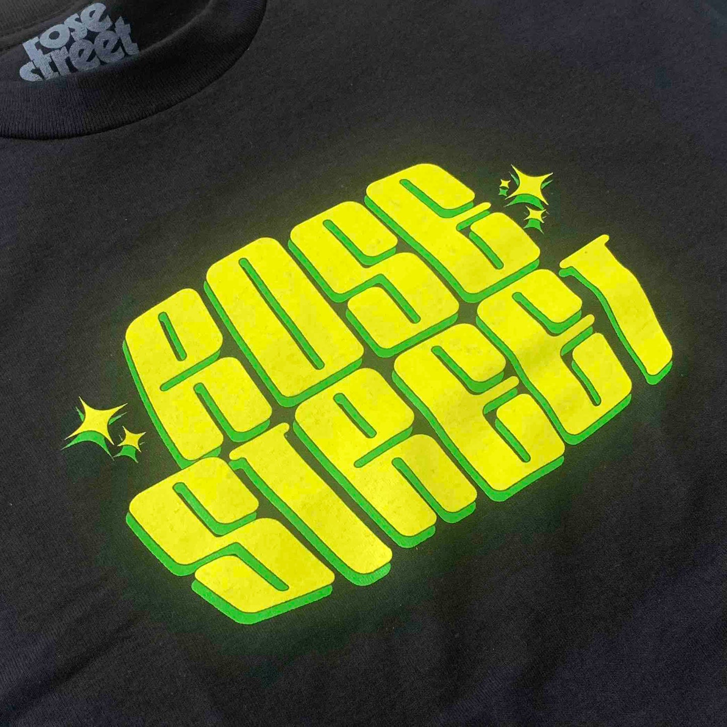 Rose Street Lab Logo Tee: Black
