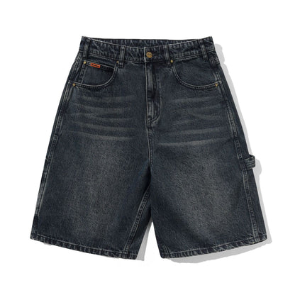 Butter Carpenter Denim Shorts: Slub Dark Indigo