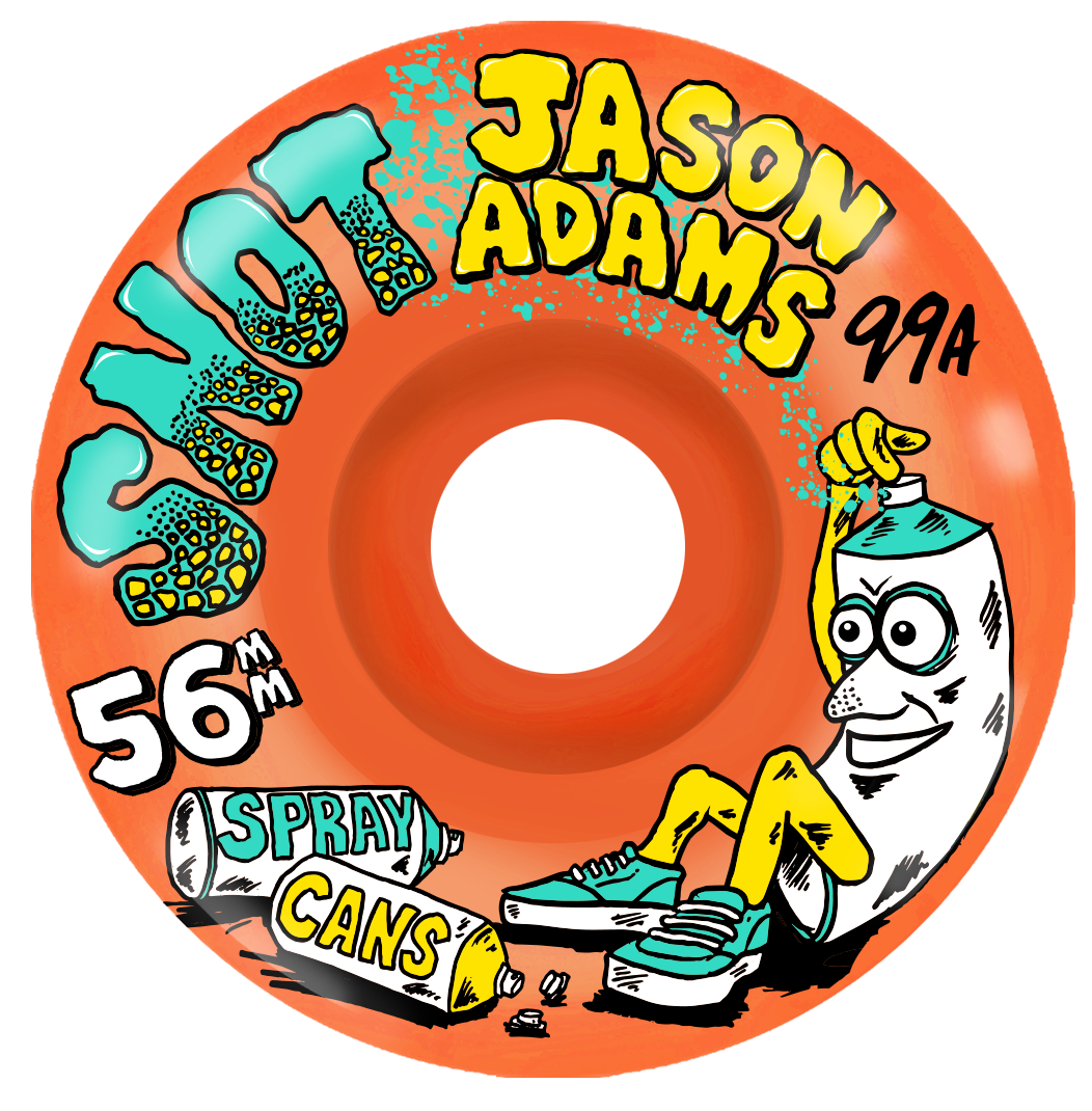 Snot Wheels Adams 56MM 99A Orange