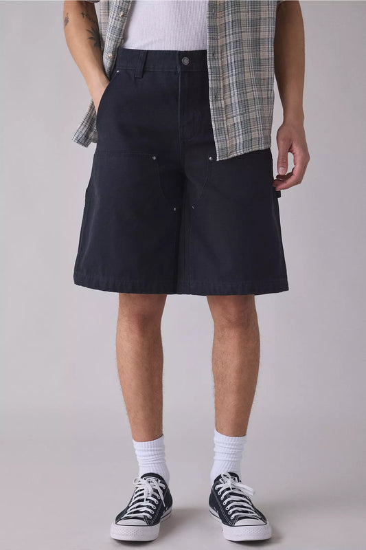 Dickies Canvas Loose Double Knee Shorts Black