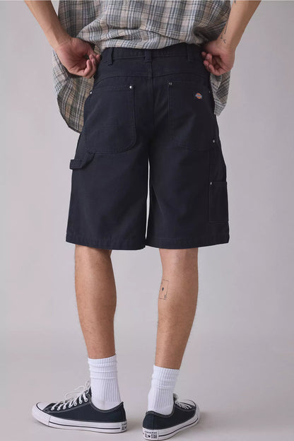 Dickies Canvas Loose Double Knee Shorts Black