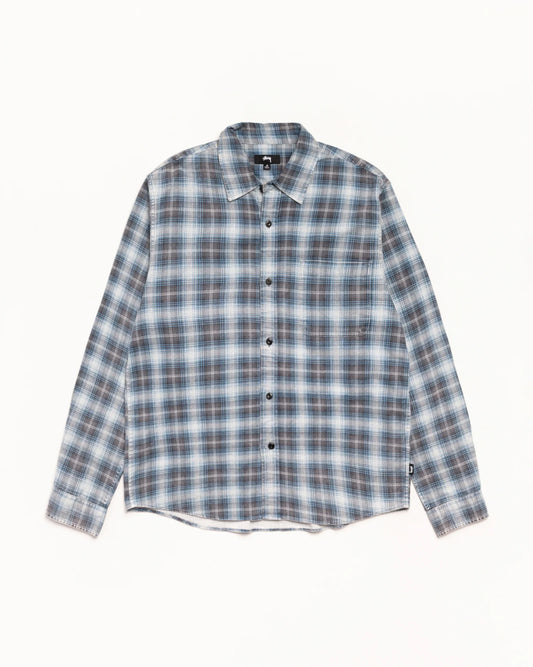 Stüssy Dax Plaid Shirt Blue